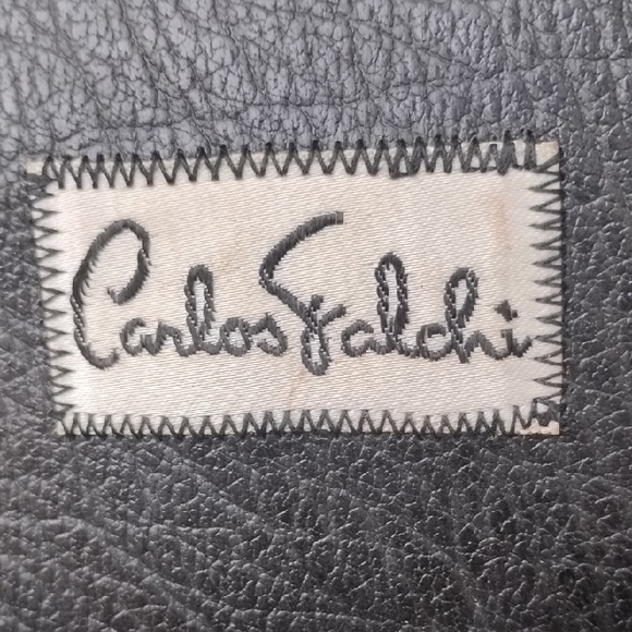 Carlos Falchi Black and Brown Leather Men's Wallet - Picture 2 of 14